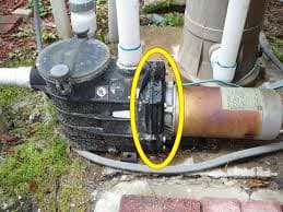 Fuite d'eau au niveau de la pompe
